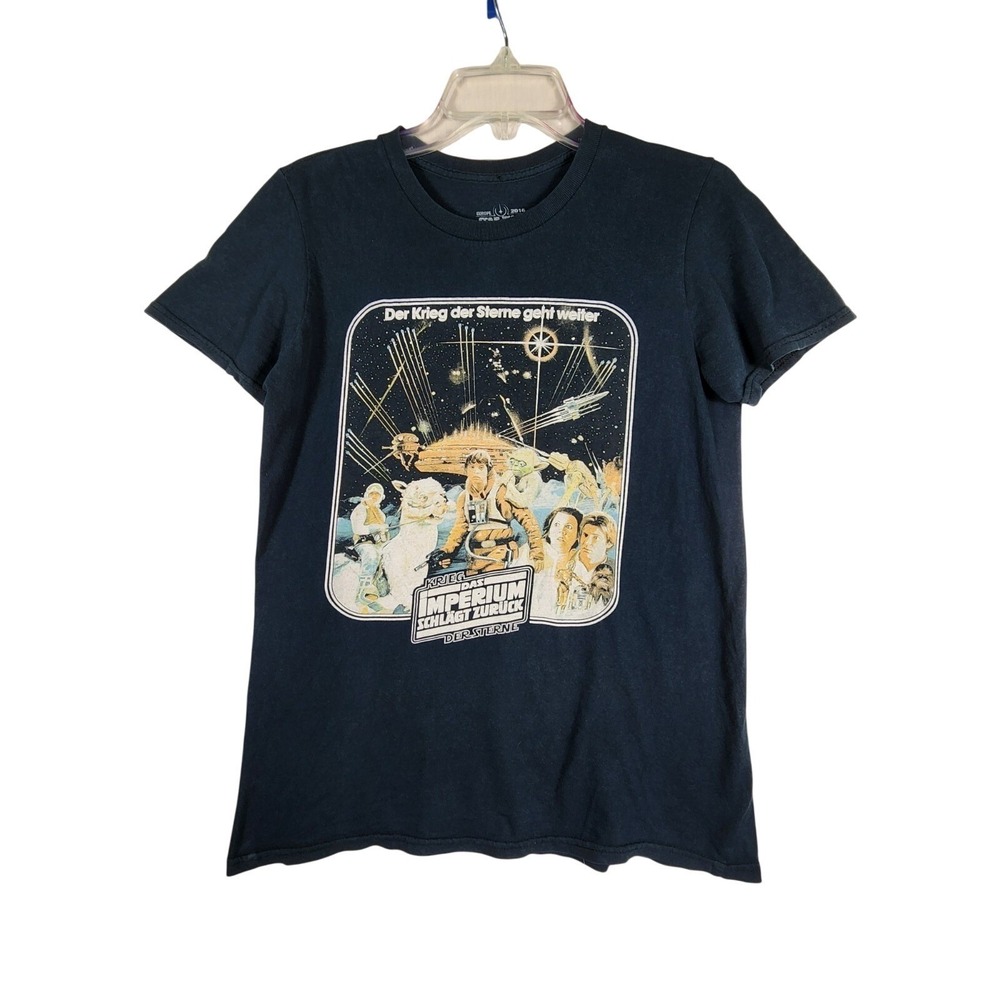 Star Wars S Black Graphic T-Shirt German 2016 Empire Strikes Back Convention Fan